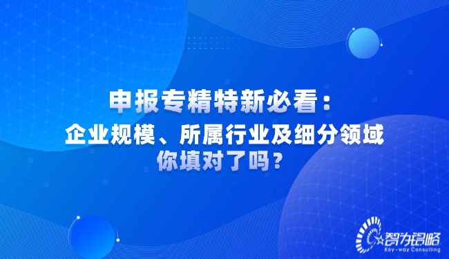 申报专精特新必看：企业规模、所属行业及细分领域你填对了吗？.jpg