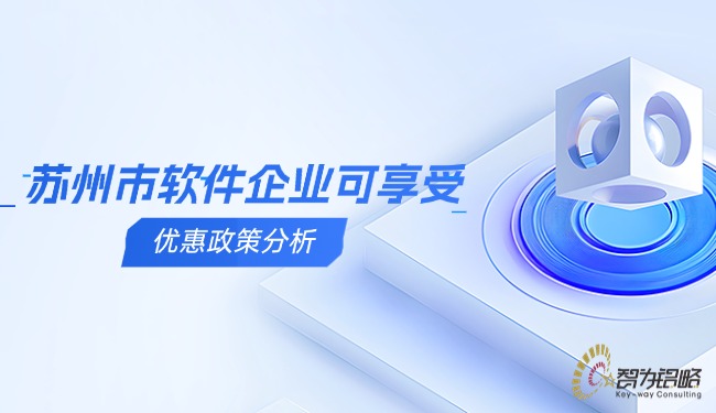 苏州市软件企业可享受的优惠政策分析